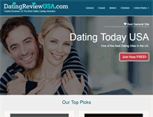 Tablet Screenshot of datingreviewusa.com